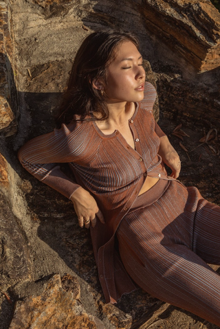 Reimagining Elegance: Róu So x Knitup Collaboration with Recycled Viscose Nylon Yarns