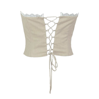 Opal Linen Corset Top