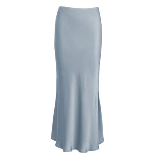 Grace satin Skirt in Bluemoon