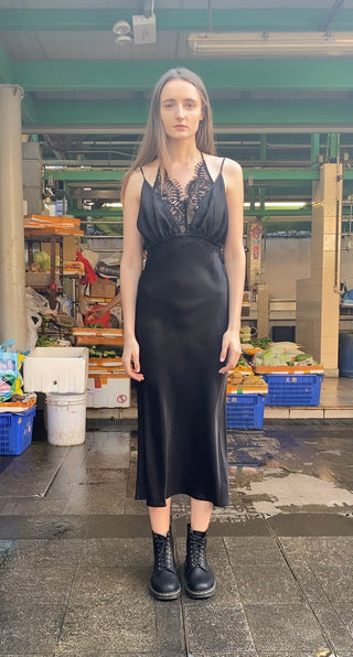 Iris Lace Dress in Classic Black