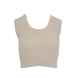 Brea knit Cropped Top Stone