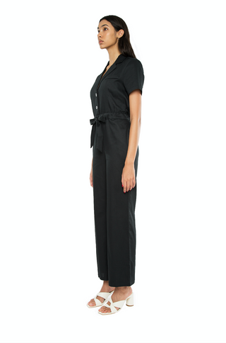 Harper Collared Jumpsuit Black