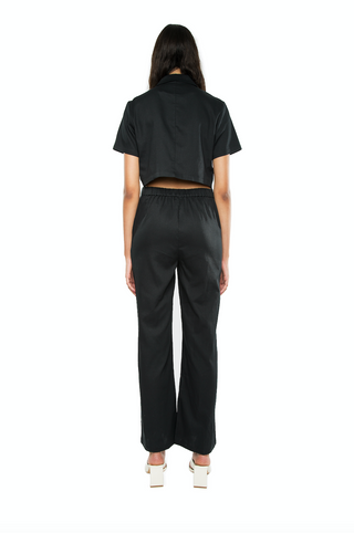 Harper Collared Jumpsuit Black