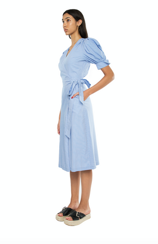 Eleanor Dress in Poplin Checker