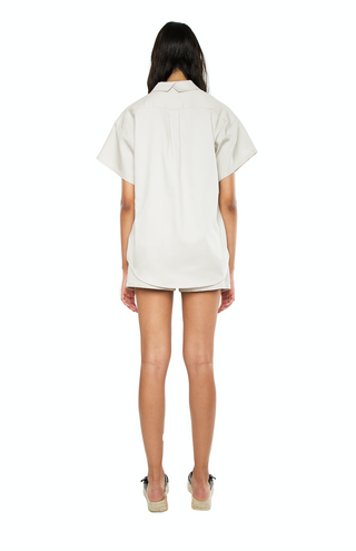Willa Oversized Shirt Coconut Cream