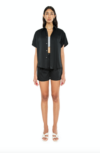 Willa Oversized Shirt Black