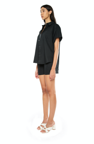 Willa Oversized Shirt Black
