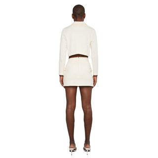 skirt two piece set blazer two piece set cropped blazer with mini skirt with jersey short lining