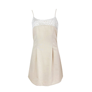 Payton Linen Lace Mini Dress