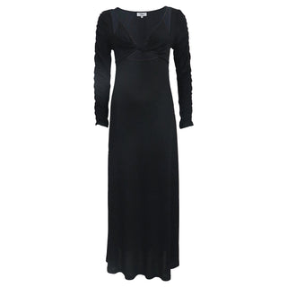 twisted knit dress maxi dress party dress black dress