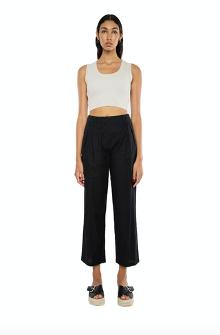 Brea knit Cropped Top Stone